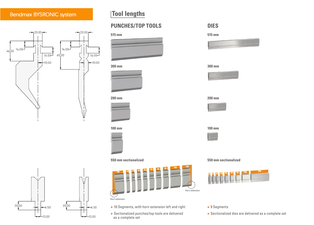 bystronic press brake  bending tooling